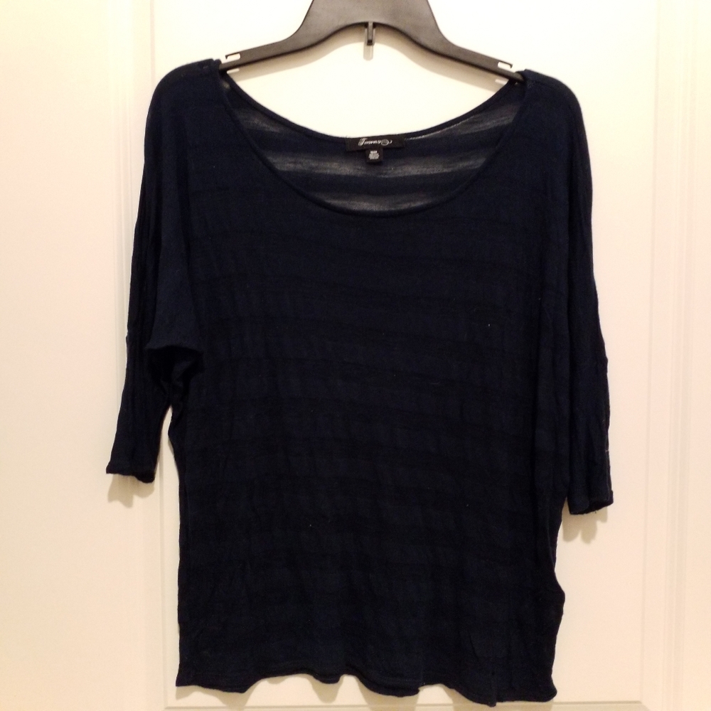 Forever 21 Blue Striped Top, Size M